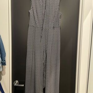 Calvin Klein Black and White Geometric Dress